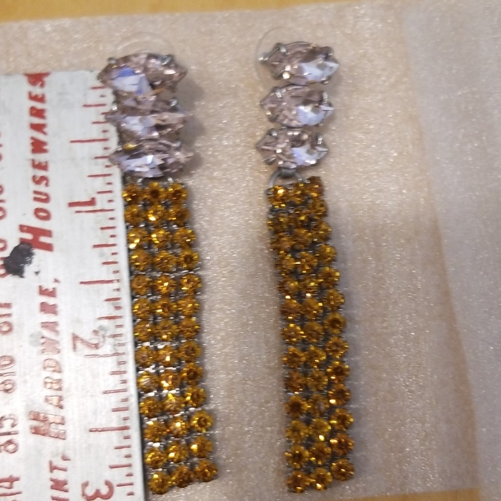 Crystal dangle earrings